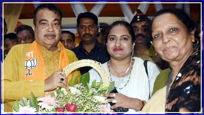 Sana Khan BJP with Nithin Gadker