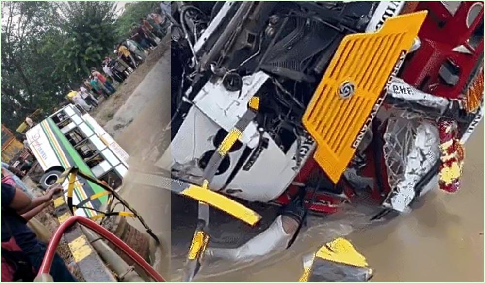 Bus-fell-in-canal