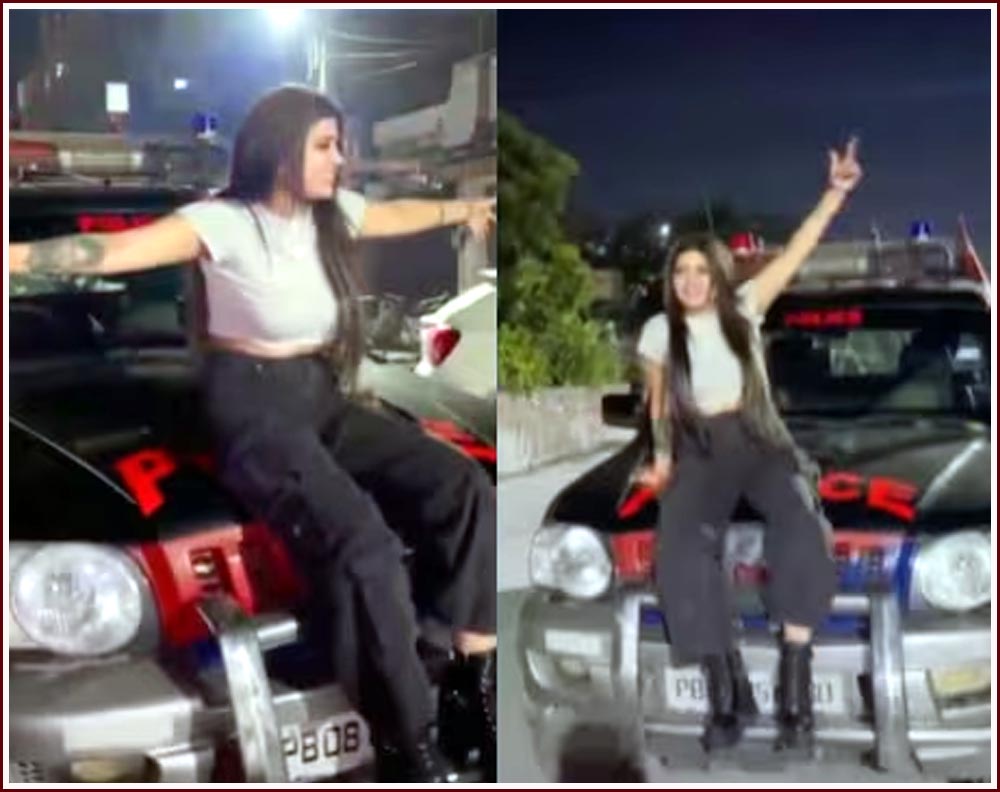 Girl-poses-films-videos