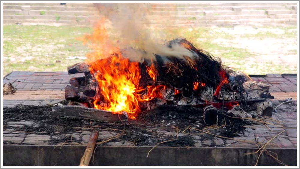 burning dead body in hindu
