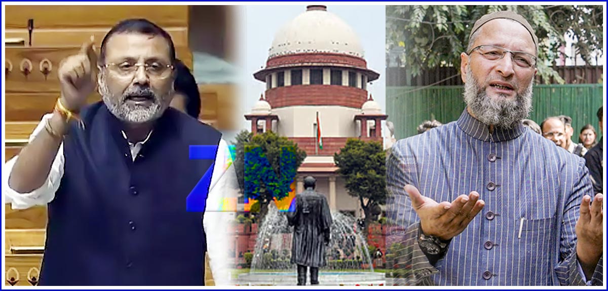 nishikant-dubey & Asaduddin Owaisi